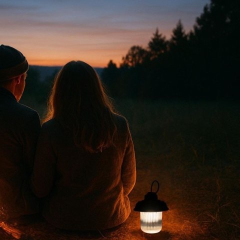 LATARKA LAMPA CAMPING USB 3 RODZAJE ŚWIATŁA REDCLIFFS CZARNY Redcliffs