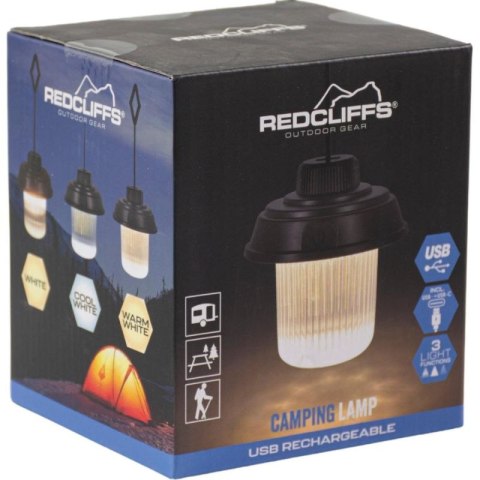 LATARKA LAMPA CAMPING USB 3 RODZAJE ŚWIATŁA REDCLIFFS KHAKY Redcliffs