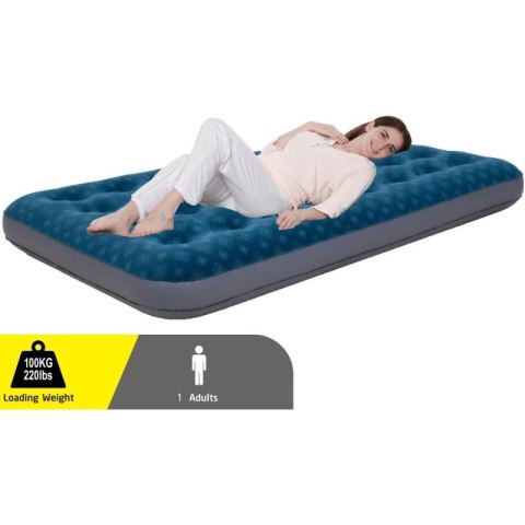 MATERAC FLOKOWANY 1-OSOBOWY Z NADRUKIEM 3D 191x73x22CM 24501
