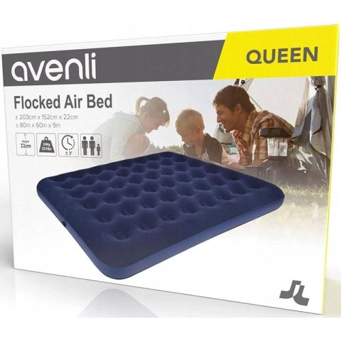 MATERAC FLOKOWANY 2-OSOBOWY QUEEN 203x152x22CM 20256-1