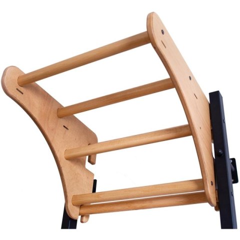 DRABINKA GIMNASTYCZNA DREWNIANO METALOWA NA 6 UCHWYTÓW Z DREWNIANYM DRĄŻKIEM BENCHK 711B Benchk