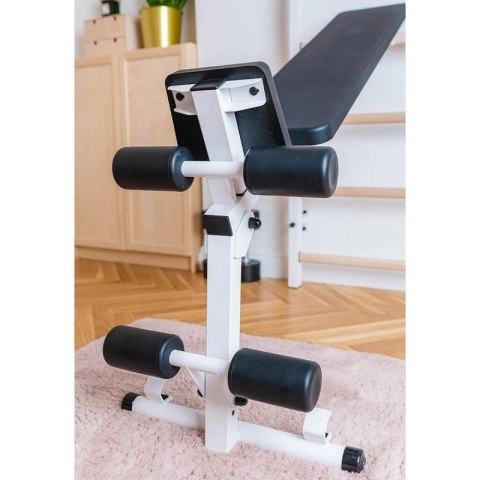 DRABINKA GIMNASTYCZNA Z DRĄŻKIEM PORĘCZĄ DO ĆWICZEŃ I ŁAWECZKĄ BENCHK 723W Benchk