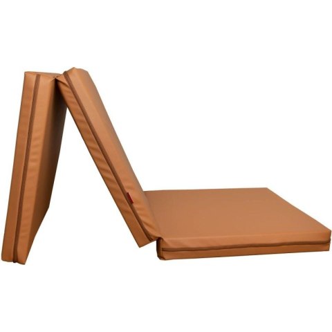 MATERAC GIMNASTYCZNY SKŁADANY BRĄZOWY 180CM BENCHK Benchk