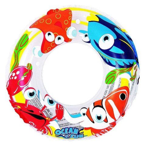 KÓŁKO DO PŁYWANIA OCEAN 50CM 47224 - TRANSPARETNE
