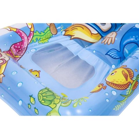 MATERAC PLAŻOWY Z OKIENKIEM PODWODNY ŚWIAT 74x48CM 37591 - NIEBIESKI Jilong