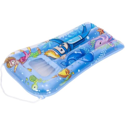 MATERAC PLAŻOWY Z OKIENKIEM PODWODNY ŚWIAT 74x48CM 37591 - NIEBIESKI Jilong