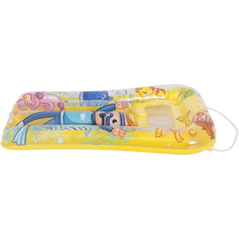MATERAC PLAŻOWY Z OKIENKIEM PODWODNY ŚWIAT 74x48CM 37591 - ŻÓŁTY