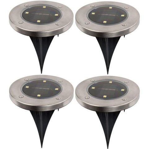 LAMPA SOLARNA 4 LED SMD DO WBICIA W PODŁOŻE KPL.4SZT