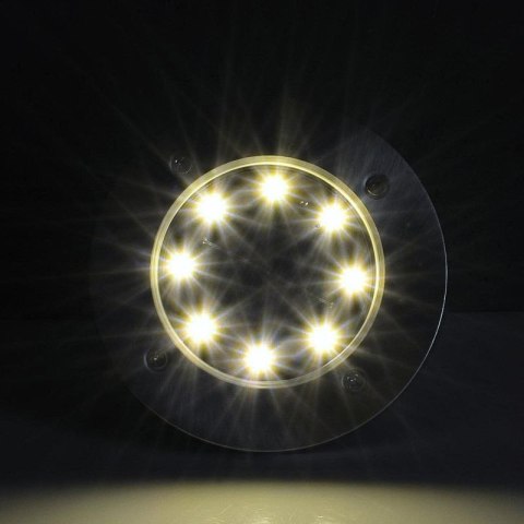 LAMPA SOLARNA 8 LED SMD DO WBICIA W PODŁOŻE KPL.12SZT