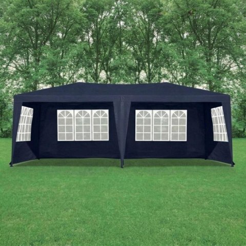 PAWILON NAMIOT OGRODOWY CATERINGOWY PE 6x3M + 6 ŚCIANEK GRANATOWY