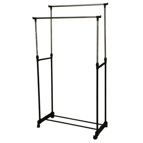 WIESZAK NA UBRANIA 80x42x90-160CM PODWÓJNY EXCELLENT HOUSEWARE