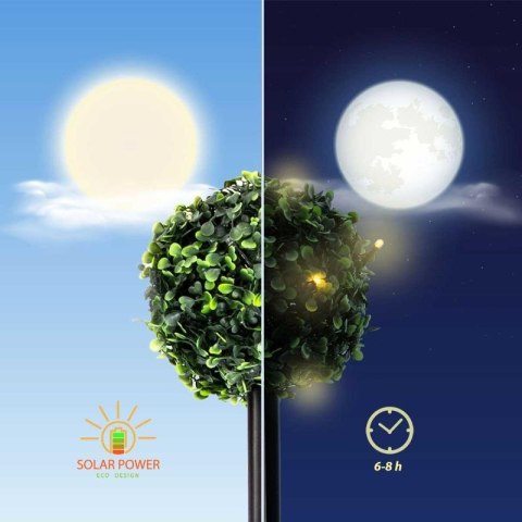 ZESTAW LAMP SOLARNYCH 3 KUL BUKSZPANOWYCH 27 LED