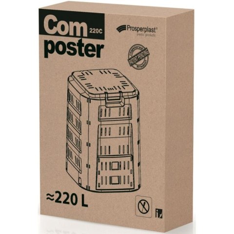 KOMPOSTOWNIK OGRODOWY COMPOGREEN 220L PROSPERPLAST Prosperplast