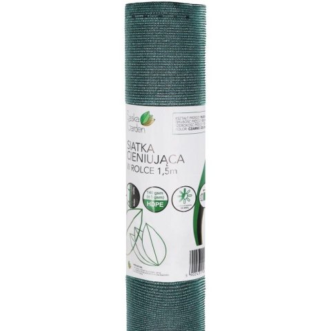 SIATKA CIENIUJĄCA 140G/M2 1.5X25M CIEMNO ZIELONA