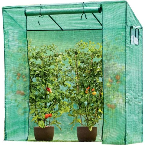 SZKLARNIA TUNEL OGRODOWY ZIELONY DO POMIDORÓW I OGÓRKÓW 200x77x168-150CM 5902431029900 SASKA GARDEN