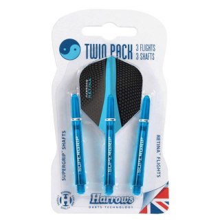 Harrows Twin Pack shafty Supergrip + piórka Retina HS-TNK-000013682 Harrows