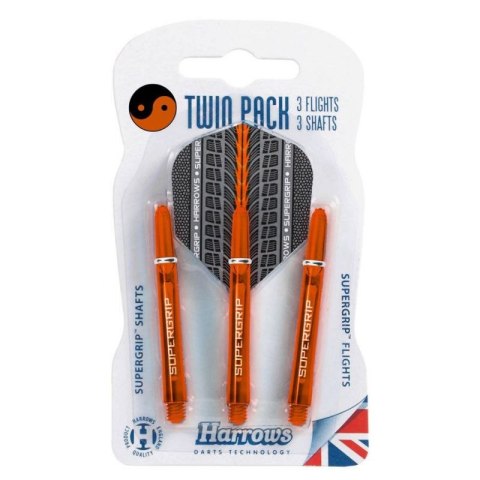 Harrows Twin Pack shafty Supergrip + piórka Supergrip HS-TNK-000013684 Harrows