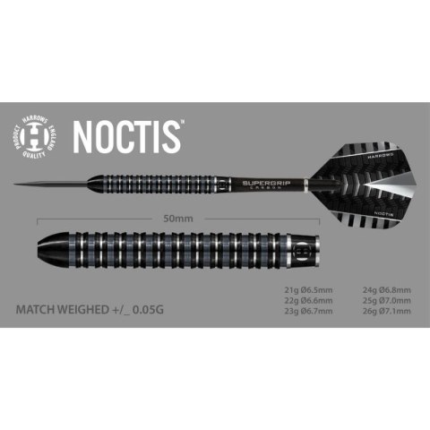 Rzutki Harrows Noctis 90% Steeltip HS-TNK-000016020 Harrows