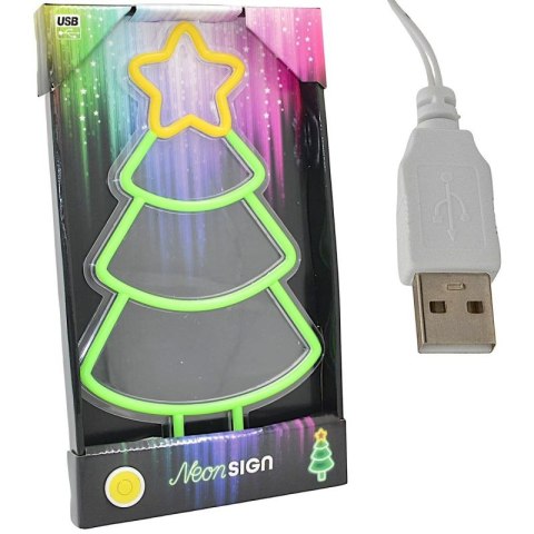 FIGURKA NEONOWA LAMPKA CHOINKA