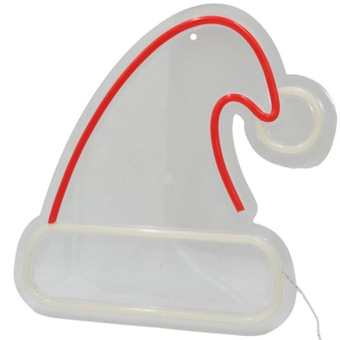FIGURKA NEONOWA LAMPKA CZAPKA MIKOŁAJA