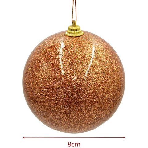 BOMBKA PLASTIKOWA BEZPIECZNA 8CM MICA ZŁOTY MICA