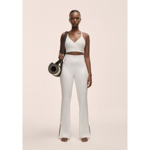 Legginsy damskie Casall Grace Flare Slit Pant biały - S Casall