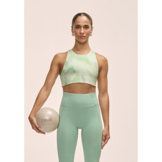 Top damski treningowy Casall Tie Back Sports Top zielony Casall