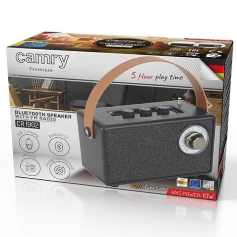 Głośnik bluetooth CAMRY CR 1902b czarny Adler