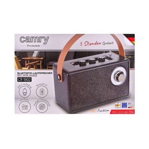 Głośnik bluetooth CAMRY CR 1902b czarny Adler