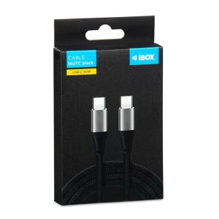 KABEL I-BOX USB TYP-C 60W 2M PD/QC CZARNY IBox