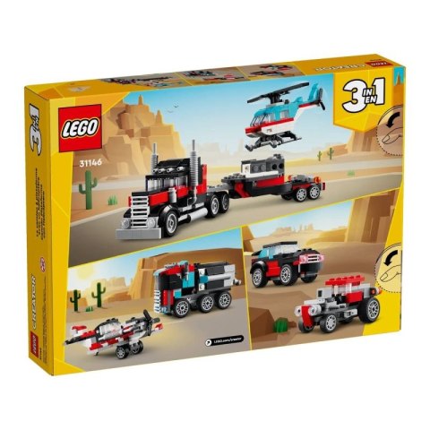 LEGO Creator 31146 Ciężarówka z platformą i helikopterem Lego