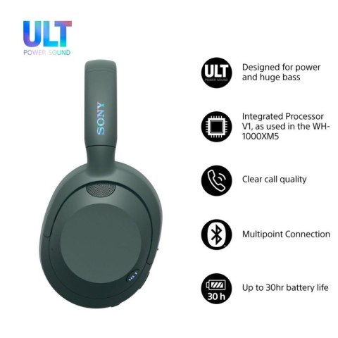 Słuchawki SONY WH-ULT900NH szaro-zielone Sony
