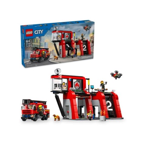 LEGO City 60414 Remiza strażacka z wozem strażackim Lego