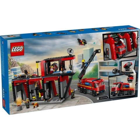 LEGO City 60414 Remiza strażacka z wozem strażackim Lego