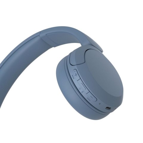 Sony WH-CH520 Zestaw słuchawkowy Bezprzewodowy Opaska na głowę Połączenia/muzyka USB Type-C Bluetooth Niebieski Sony