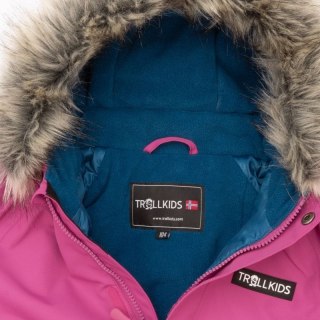 Kombinezon zimowy dziewczęcy Trollkids Kids Kirkenes Snowsuit śnieżny wodoodporny różowy (387-243) Trollkids