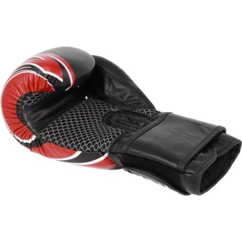 Rękawice bokserskie skórzane RBT-5A czarno-czerwone MASTERS FIGHT EQUIPMENT
