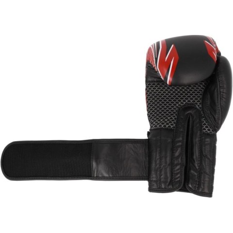 Rękawice bokserskie skórzane RBT-5A czarno-czerwone MASTERS FIGHT EQUIPMENT