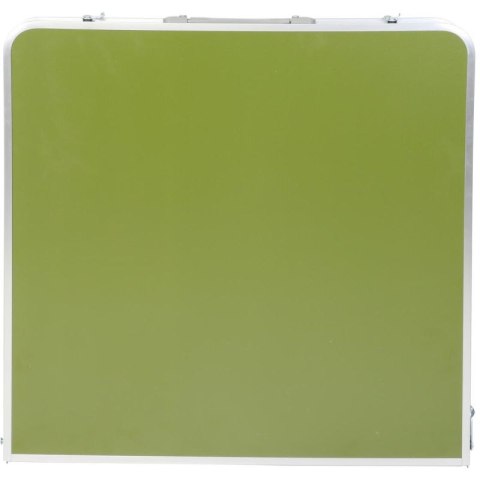 STOLIK TURYSTYCZNY SKŁADANY KEMPINGOWY 120X60X70/62/55CM + 4 KRZESŁA ZIELONY