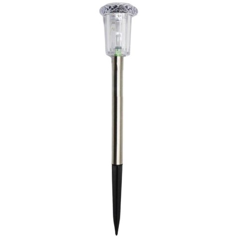 LAMPA SOLARNA KRYSZTAŁ INOX 5,5x33CM SASKA GARDEN