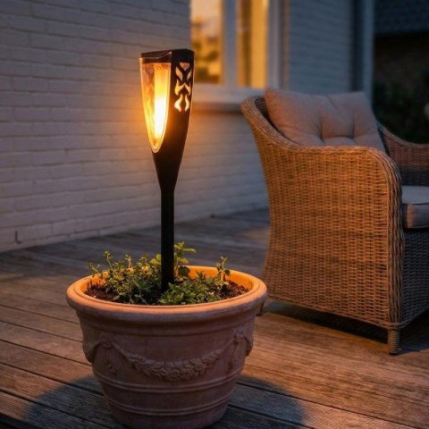 LAMPA SOLARNA POCHODNIA 7,5x7,5x65CM SASKA GARDEN