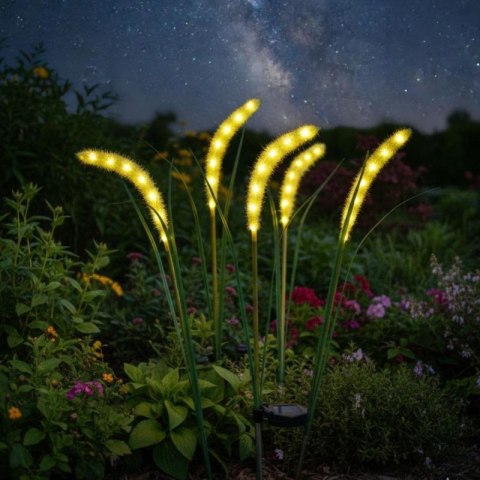 LAMPA SOLARNA TRAWA 6 LED 75CM SASKA GARDEN