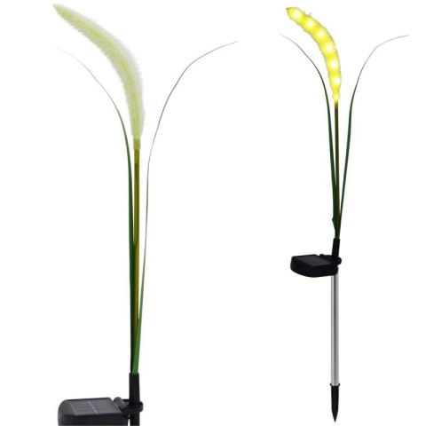 LAMPA SOLARNA TRAWA 6 LED 75CM SASKA GARDEN