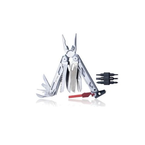 Multitool AZYMUT Giewon FS - Fire Starter - 19 narzędzi - krzesiwo + gwizdek + kabura do pasa (H2038A) Starter
