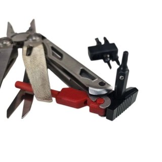 Multitool AZYMUT Giewon FS - Fire Starter - 19 narzędzi - krzesiwo + gwizdek + kabura do pasa (H2038A) Starter
