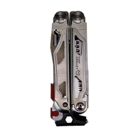 Multitool AZYMUT Giewon FS - Fire Starter - 19 narzędzi - krzesiwo + gwizdek + kabura do pasa (H2038A) Starter