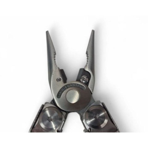 Multitool AZYMUT Giewon FS - Fire Starter - 19 narzędzi - krzesiwo + gwizdek + kabura do pasa (H2038A) Starter