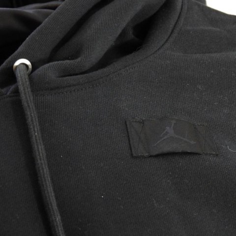 Bluza damska z kapturem Air Jordan Flight Fleece Satin-Lined Pullover Hoodie Czarna - FV7050-010