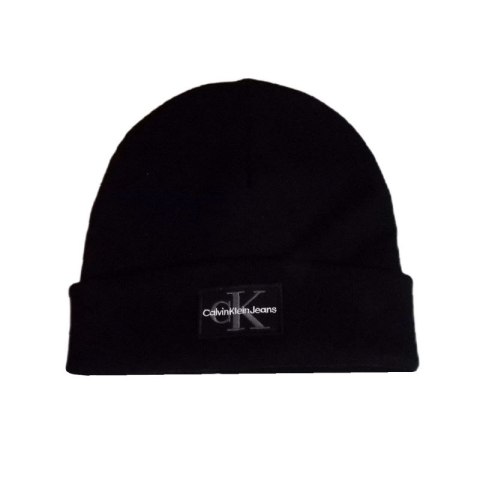 Czapka zimowa Calvin Klein CK Logo Beanie Czarna - LZ04D8080G-UB1
