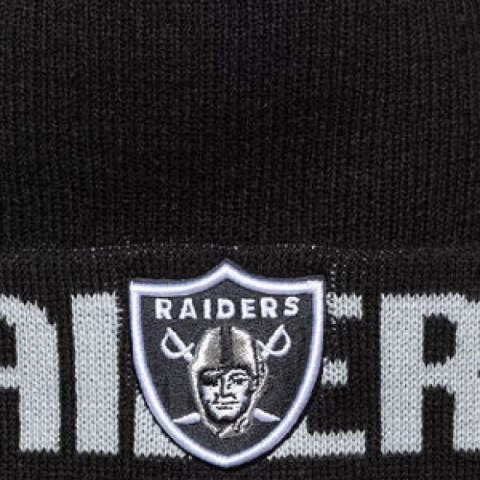 Czapka zimowa New Era NFL Las Vegas Raiders Wordmark Black Cuff Knit Beanie Czarna - 60691248